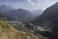 Maurienne Valley View, Rhone-Alps, France Royalty Free Stock Photo