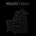 Mauritania network map.