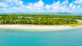 Mauritius aerial view Royalty Free Stock Photo