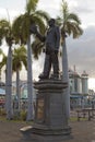 MAURITIUS - APRIL 29, 2012: Monument on the embankment in Port Louis Mauritius