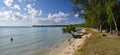 The beautiful exotic Mont Choisy Public Beach - one of the most famous beach on Mauritius island