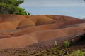 Mauritius, Chamarel,7 colored earth Royalty Free Stock Photo