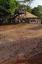 Mauritius, Chamarel,7 colored earth Royalty Free Stock Photo