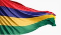 Mauritius Flag Waving on the wind