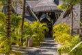 Mauritius Island - 04.11.2021: Canonnier Beachcomber Hotel. Tropical paradise island holidays on the hotel.