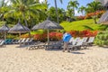Mauritius Island - 04.11.2021: Canonnier Beachcomber Hotel. Tropical paradise island holidays on the hotel.