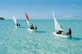 Mauritius Island: Sailing courses for the tourists in the calm i