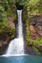 Mauritius. Small falls in Valley of 23 colors of the Earth park in Mare-aux-Aiguilles Royalty Free Stock Photo