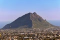 Mauritius. View of mountains and Indian Ocean Royalty Free Stock Photo