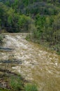 Maury River at Flood Stage in Goshen Pass Royalty Free Stock Photo