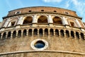 Mausoleum of Emperor Hadrian in Castel Sant`Angelo, Rome Royalty Free Stock Photo