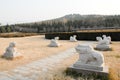 Mausoleum of the First Qin Emperor in Xian, China Royalty Free Stock Photo