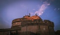 The Mausoleum of Hadrian, known as Castel Sant`Angelo in Rome