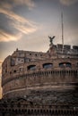 The Mausoleum of Hadrian, known as Castel Sant`Angelo in Rome