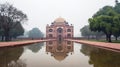 Mausoleum of Humayun in Delhi, UNESCO Historical Site. AI generated.