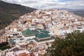 Mausoleum of Idriss I in Moulay Idriss Town Royalty Free Stock Photo