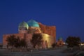 Mausoleum of Khoja Ahmed Yasawi at the twilight in Turkestan, Kazakhstan Royalty Free Stock Photo