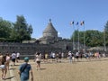 The Mausoleum of Marasesti is a memorial site in Romania containing remains of 5,073 Romanian soldiers Royalty Free Stock Photo