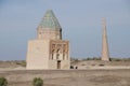 Mausoleum and Minaret in Konye Urgency, Turkmenistan Royalty Free Stock Photo