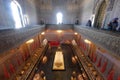 Interior of the Mausoleum of Mohammed V on the opposite of the Hassan Tower , Rabat, Morocco Royalty Free Stock Photo