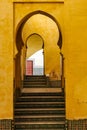 Mausoleum of Moulay Ismail interior in Meknes in Morocco Royalty Free Stock Photo