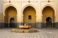 Mausoleum of Moulay Ismail interior in Meknes in Morocco. Royalty Free Stock Photo