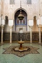 Mausoleum of Moulay Ismail interior in Meknes in Morocco. Royalty Free Stock Photo