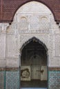 Mausoleum of Moulay Ismail interior in Meknes in Morocco. Royalty Free Stock Photo