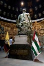 Mausoleum and sculpture of Eloy Alfaro in Royalty Free Stock Photo