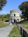 Mausoleum of Theodoric Ravenna in sunny day, Italy Royalty Free Stock Photo