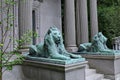 mausoleum of a wealthy family, guarded by lions Royalty Free Stock Photo