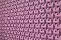 Mauve color 3D pattern wall surface in perspective for background