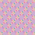 Mauve colorful textile geometric pattern of circles Royalty Free Stock Photo