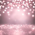 Mauve Pink Sparkles and Bokeh Lighting Royalty Free Stock Photo