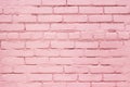 Mauve or Pink Weathered Brick Texture or Urban Wall Background Royalty Free Stock Photo