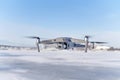 Mavic 2 pro drone during winter flight