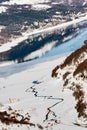 Mavrovo Lake, Macedonia Royalty Free Stock Photo