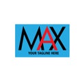 Max initial logo vector ilustration