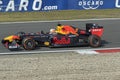 Max verstappen in a formule 1 car on circuit zandvoort