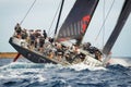 Maxi Yacht Rolex Cup 2015 sail boat race in Porto Cervo, Italy Royalty Free Stock Photo