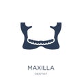 Maxilla icon. Trendy flat vector Maxilla icon on white background from Dentist collection