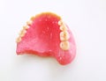 Resin base maxillary full denture in dental clinic Royalty Free Stock Photo