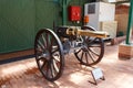 Maxim-Nordenfelt Machine Gun designed in 1885