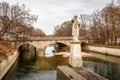 Maximilian Bridge over Isar River in Munich