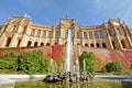 Maximilianeum - Bavarian state parliament with fountain in Munich, Bavaria Germany