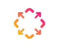 Maximize arrow icon. Full screen sign. Vector