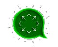 Maximize arrow line icon. Full screen sign. Vector