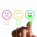 Maximize customer satisfaction by tracking positive experience metrics. Royalty Free Stock Photo