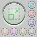 Maximize element push buttons Royalty Free Stock Photo