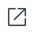 maximize icon vector from ecommerce user interface concept. Thin line illustration of maximize editable stroke. maximize linear